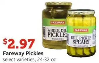 Fareway Fareway Pickles offer