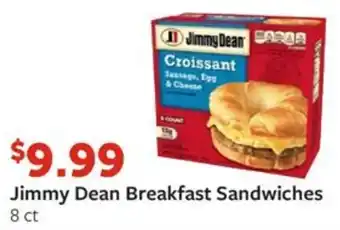 Fareway Jimmy Dean Breakfast Sandwiches offer