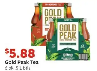 Fareway Gold Peak Tea 6 pk .5 L btls offer