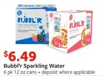 Fareway Bubbl❜r Sparkling Water offer