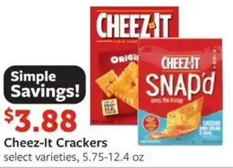 Fareway Cheez-It Crackers offer