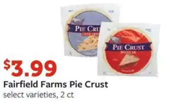 Fareway Fairfield Farms Pie Crust offer