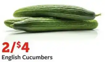 Fareway English Cucumbers offer