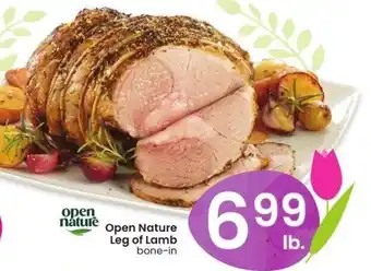 Albertsons Open Nature Leg of Lamb bone-in offer