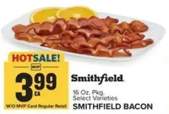Food Lion SMITHFIELD BACON 16 OZ offer