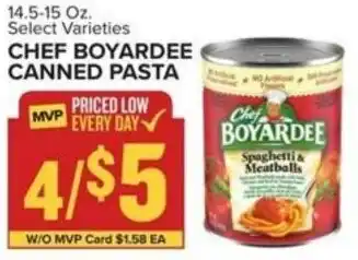 Food Lion CHEF BOYARDEE CANNED PASTA offer