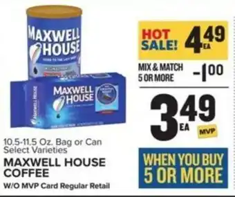 Food Lion MAXWELL HOUSE COFFEE offer