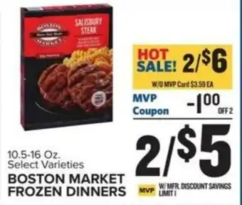 Food Lion BOSTON MARKET FROZEN DINNERS offer