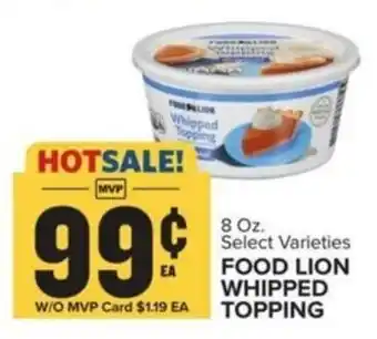 Food Lion FOOD LION WHIPPED TOPPING offer