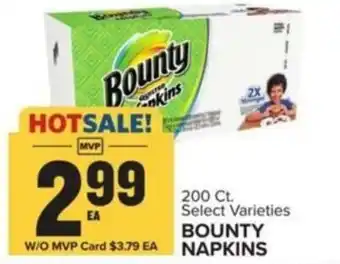 Food Lion BOUNTY NAPKINS offer