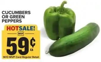 Food Lion CUCUMBERS OR GREEN PEPPERS offer
