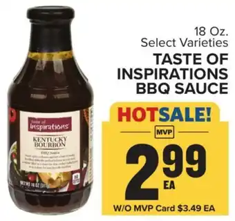 Food Lion TASTE OF INSPIRATIONS BBQ SAUCE offer