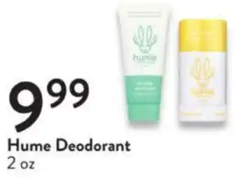 Fresh Thyme Hume Deodorant offer