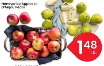 Albertsons Honeycrisp Apples or D'Anjou Pears offer