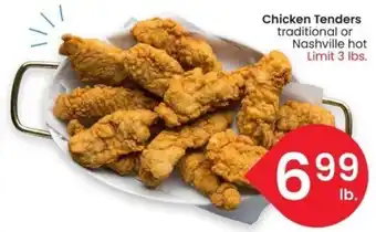 Albertsons Chicken Tenders traditional or Nashville hot offer
