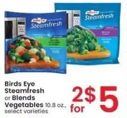 Albertsons Birds Eye Steamfresh or Blends Vegetables 10.8 oz. offer