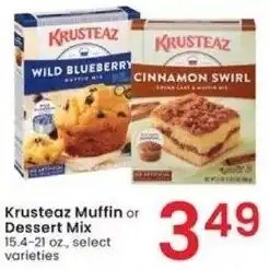 Albertsons Krusteaz Muffin or Dessert Mix 15.4-21 oz. offer