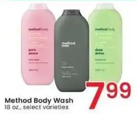 Albertsons Method Body Wash 18 oz. offer
