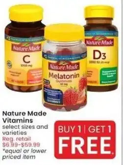 Albertsons Nature Made Melatonin Vitamins offer
