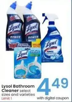 Albertsons Lysol Bathroom Cleaner offer