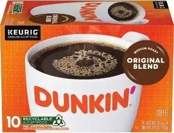 Kroger Dunkin' Coffee offer