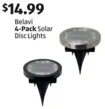 Aldi Belavi 4-Pack Solar Disc Lights offer