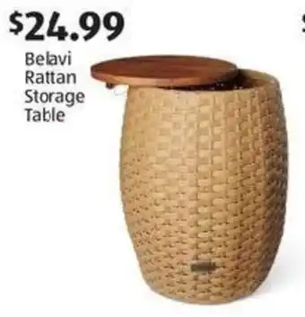 Aldi Belavi Rattan Storage Table offer