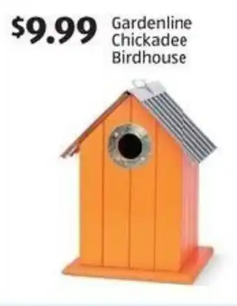 Aldi Gardenline Chickadee Birdhouse offer