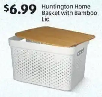 Aldi Huntington Home Basket with Bamboo Lid offer