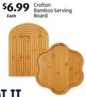 Aldi Crofton Bamboo Serving Board offer
