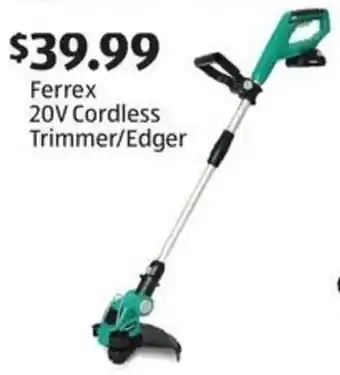 Aldi Ferrex 20V Cordless Trimmer/Edger offer