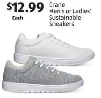 Aldi Crane Men's or Ladies' Sustainable Sneakers offer
