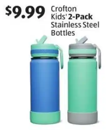 Aldi Crofton Kids' 2-Pack Stainless Steel Bottles offer