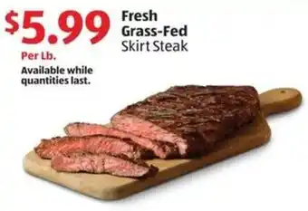 Aldi Fresh Grass-Fed Skirt Steak offer