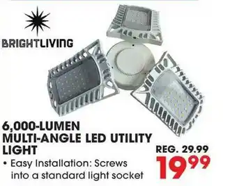 Big 5 Brightliving 6,000-lumen Multi-angle Led Utility Light offer