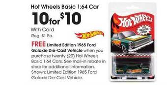 Fred Meyer Hot Wheels Basic 1:64 Car offer