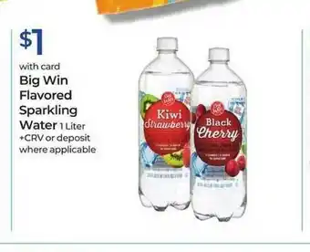 Rite Aid Big Win Flavored Sparkling Water offer