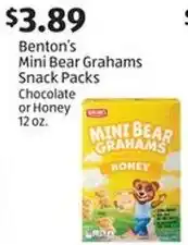 Aldi Benton's Mini Bear Grahams Snack Packs offer