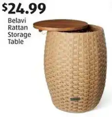 Aldi Belavi Rattan Storage Table offer