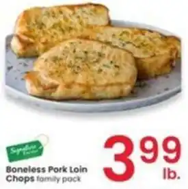 Albertsons Boneless Pork Loin Chops family pack offer