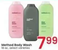 Albertsons Method Body Wash offer