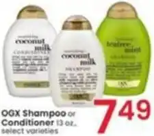 Albertsons OGX Shampoo or Conditioner offer