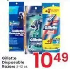 Albertsons Gillette Disposable Razors offer