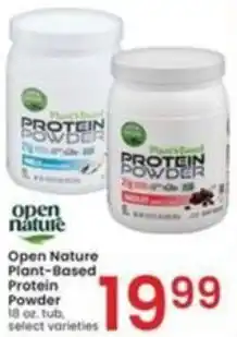 Albertsons Open Nature Plant-Based Protein Powder offer