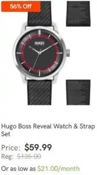 Curacao Hugo Boss Reveal Watch & Strap Set offer