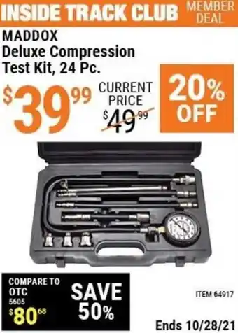 Harbor Freight Tools Maddox Deluxe Compression Test Kit, 24 Pc. offer