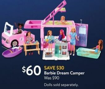 Walmart Barbie Dream Camper offer