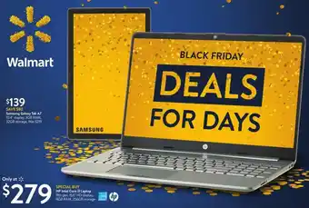 Walmart HP Intel Core i3 Laptop 11th Gen, 15.6" 8Gb RAM, 256Gb Storage offer