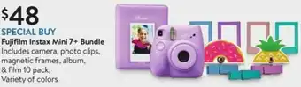 Walmart Fujifilm Instax Mini 7+ Bundle offer