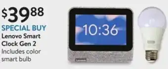 Walmart Lenovo Smart Clock Gen 2 offer